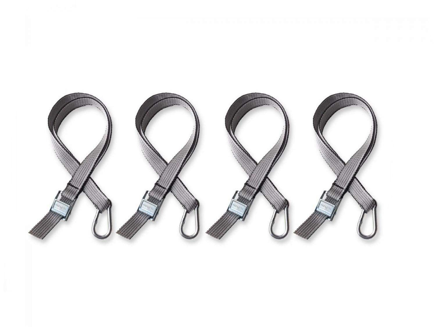 4er Pack Zurrgurt ink. Karabiner 5x50mm