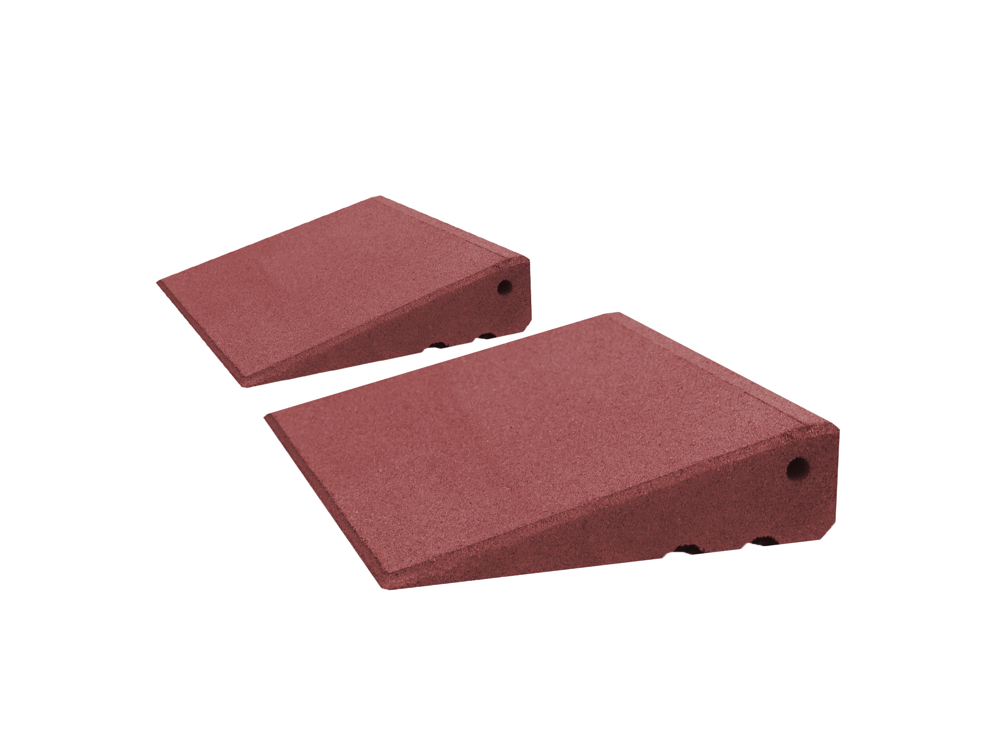 Türschwellenrampe Excellent Set mm 75 mm Hoch Rotbraun