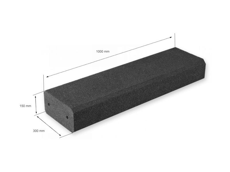 Trittstufe aus Gummigranulat Blockstufe 1000 mm