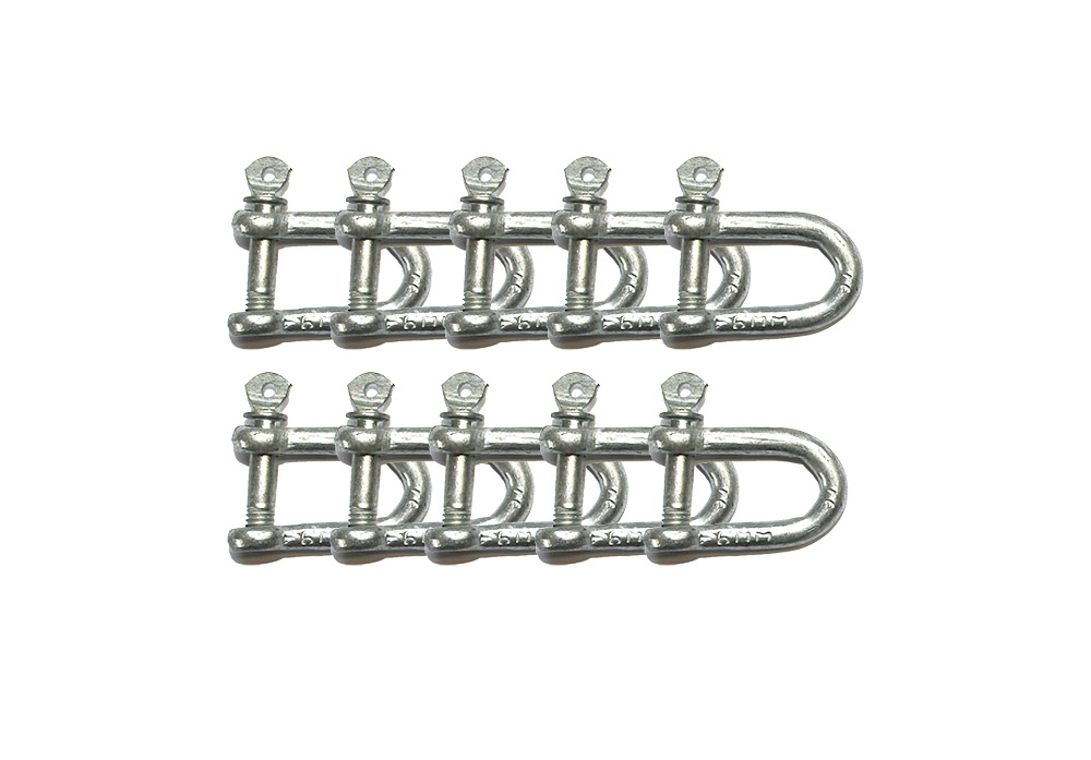 Schäkel 8 x 50 mm Stahl verzinkt Befestigungsmaterial Sonnensegel