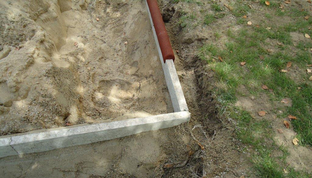 Gummigranulatüberzug für Beton Rabatten Spielplatz Kindergarten