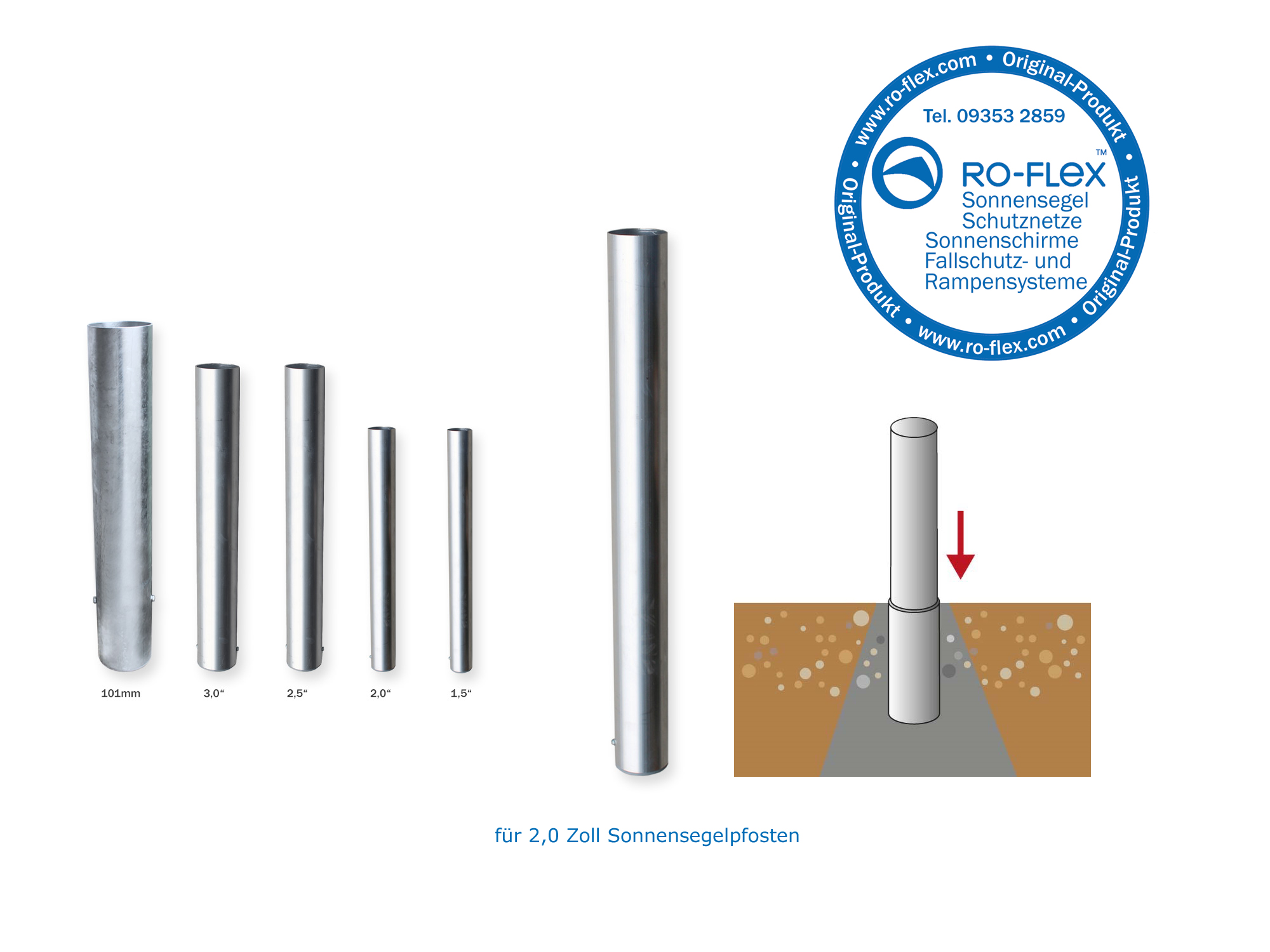 Beispiele Bodenhülsen RO-FLEX GmbH Auswahl Kaufen