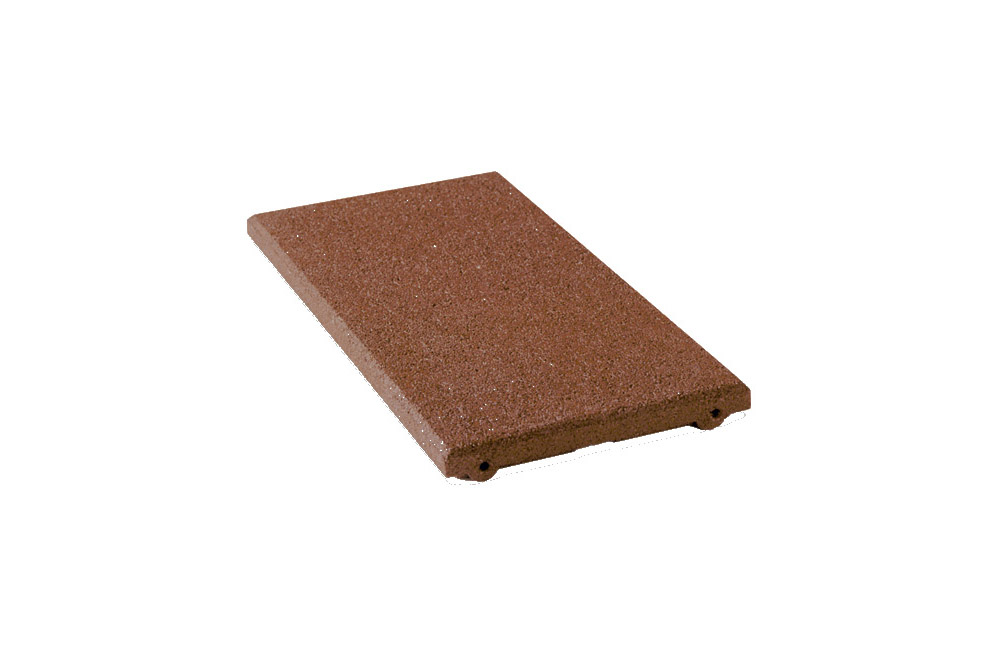 Fallschutzplatten 250 x 500 x 40mm, rotbraun