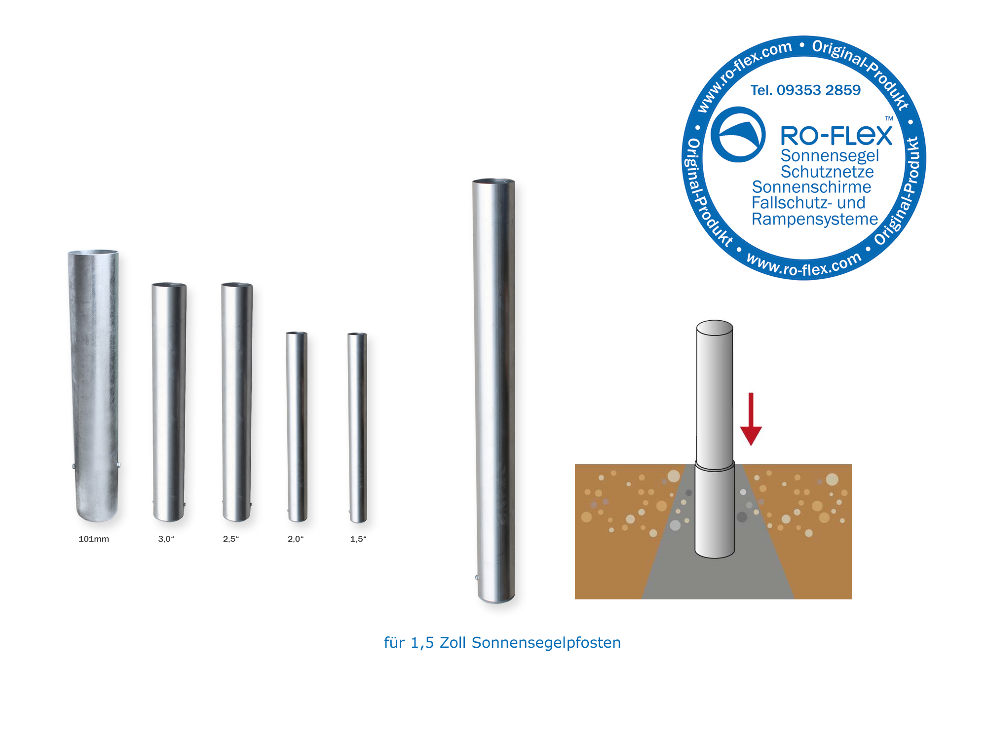 Bodenhülse Auflistung RO-FLEX