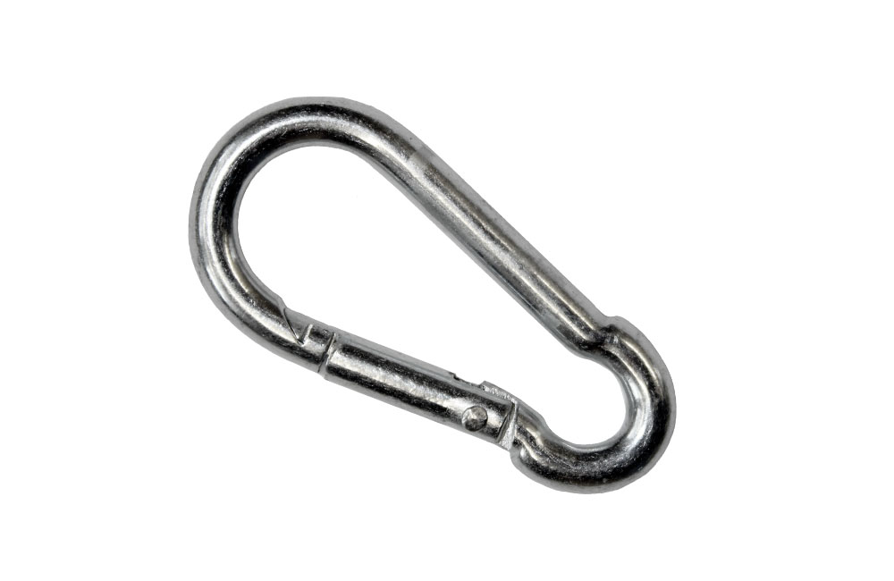 Karabinerhaken 5x50 mm Stahl, verzinkt