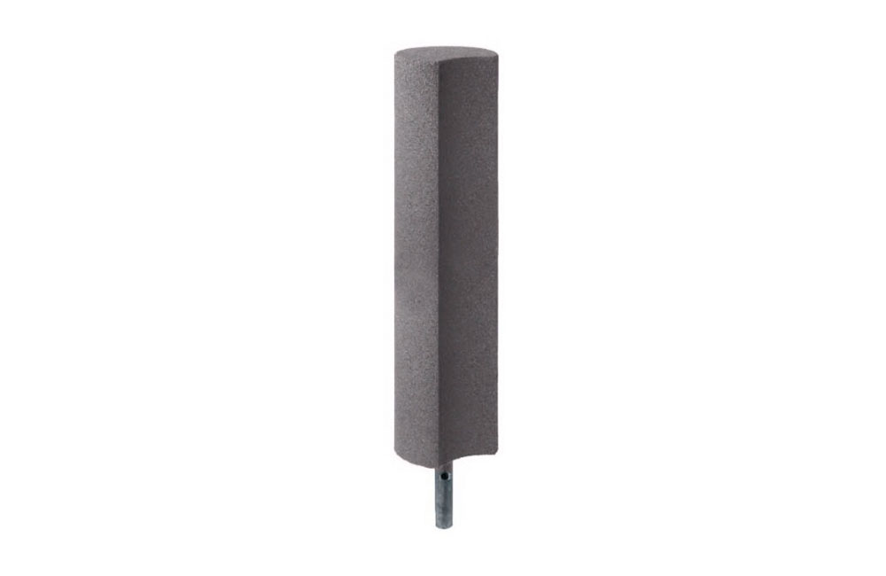 Palisaden 1000mm hoch aus Gummigranulat, schwarz