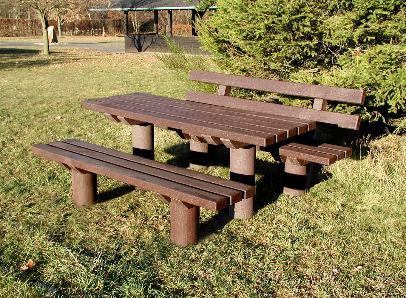 Taunus Serie Waldbank Tisch und Recyclingbänke für Garten- und Parkanlagen