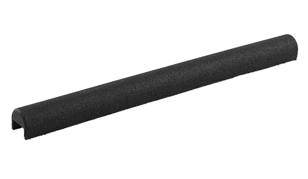Gummigranulatüberzug für Beton Rabatten 60 mm Schwarz